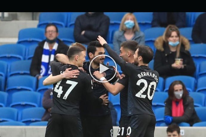 Video: Gundogan goal against Brighton | Mahrez Assist