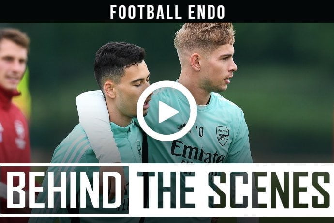 (Video) Watch Hard work ahead of Chelsea clash | Behind the scenes at Arsenal training centre