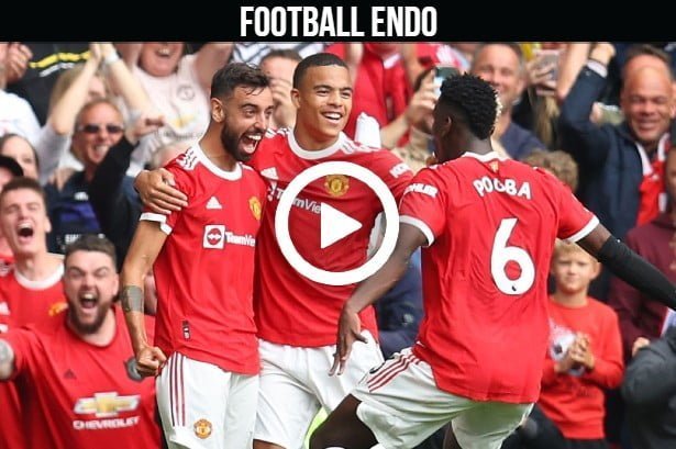 (Video) Watch Bruno Fernandes Goal against Leeds United | Pogba Assist