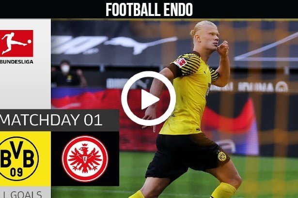 (Video) Watch Haaland Brace + 2 Assists | Dortmund - Frankfurt 5-2 | All Goals