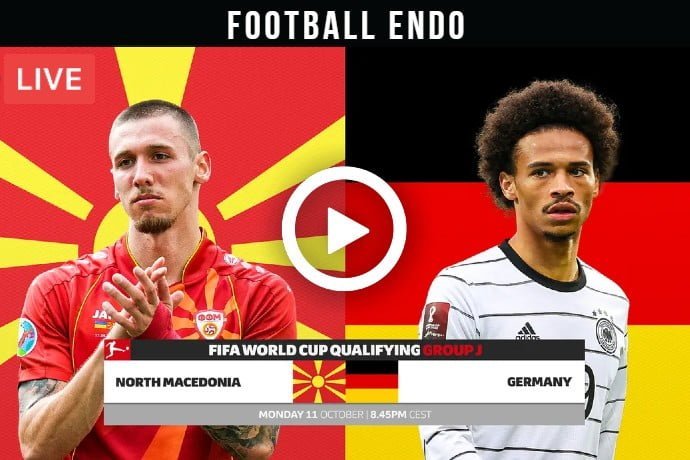 North Macedonia vs Germany Live Football World Cup Qualifier 2021 | 11 Oct 2021