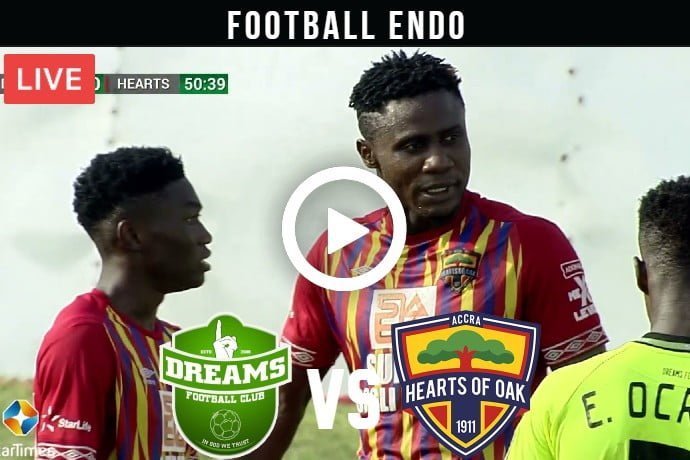 Dreams vs Accra Hearts of Oak Live Football Ghana Premier League | 25 Dec 2021