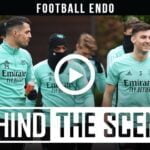 VIDEO: Ice cold finishes at an ice cold Colney | Behind the scenes at Arsenal training centre