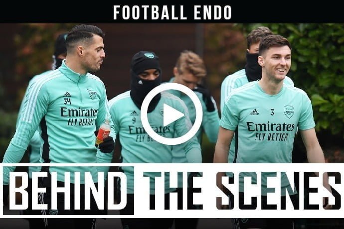 VIDEO: Ice cold finishes at an ice cold Colney | Behind the scenes at Arsenal training centre