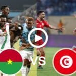 Burkina Faso vs Tunisia Live Football AFCON | 29 Jan 2022