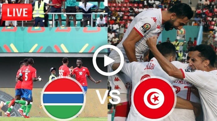 Gambia vs Tunisia Live Football AFCON | 20 Jan 2022