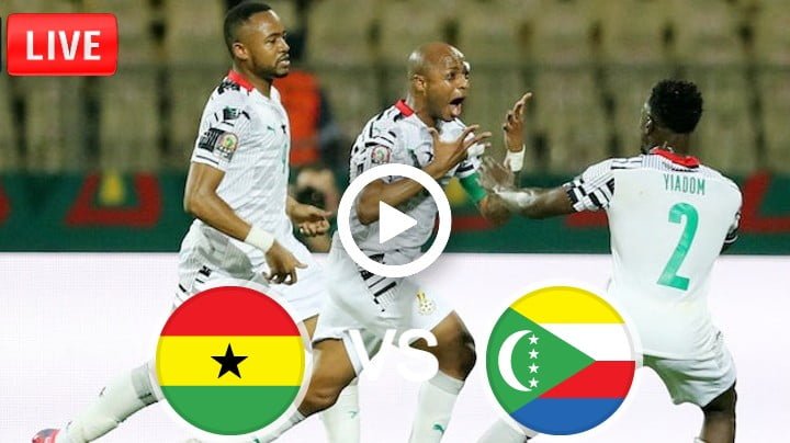Ghana vs Comoros Live Football AFCON | 18 Jan 2022