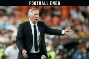 Real Madrid coach Carlo Ancelotti reacts to Madrid's surprising defeat