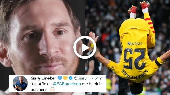 Video: Football World Reacts To Barcelona Destroying Real Madrid In The Elclasico! [0-4 Aubameyang, Torres]