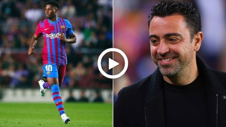 Video: Xavi outlines his plans for Ansu Fati - after making his return vs Mallorca