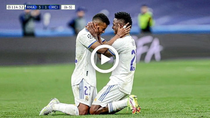 Video: Rodrygo & Vinícius Jr REMONTADA vs Manchester City | English Commentary | 1080i
