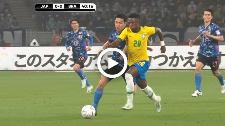 Video: Vinicius Junior vs Japan | All Touches (06/06/2022)