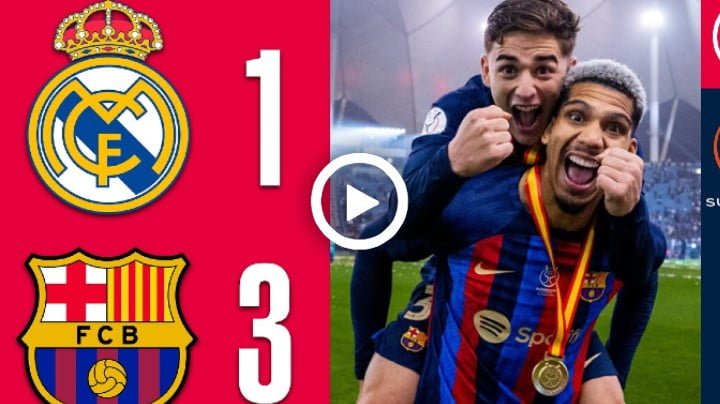 Video: Real Madrid 1-3 FC Barcelona All Goals & Highlights