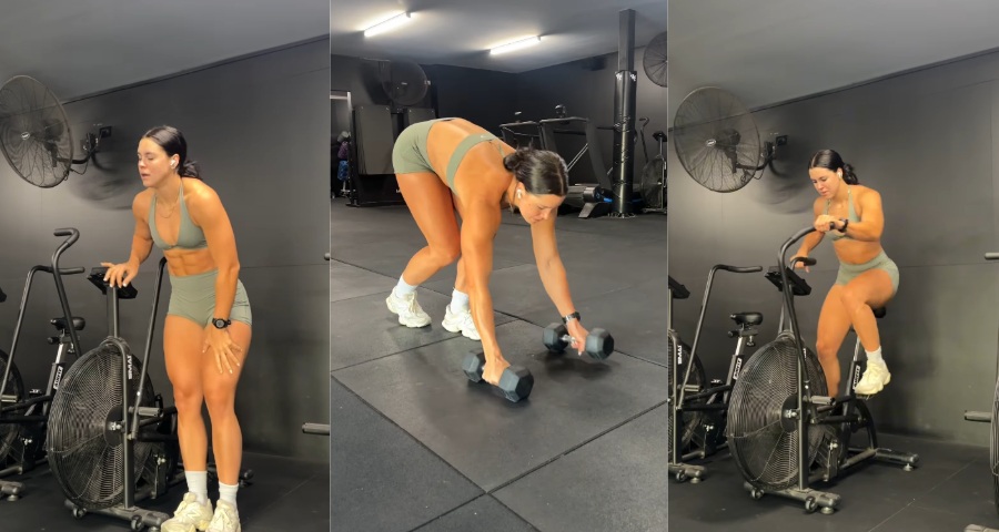 Desi Johnson A HIIT Style Session For Her Fans In A New Post