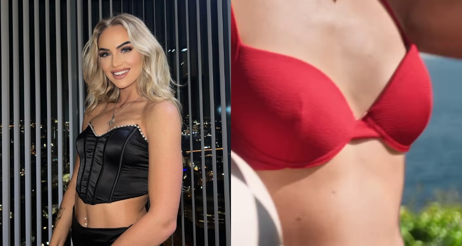 Alisha Lehmann Turns Heads in Red Bikini During Beach Fashion Shoot