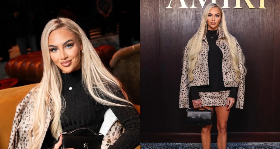 Alisha Lehmann Turns Heads at AMIRI Autumn-Winter 2026 Runway Show in Chic Designer Look