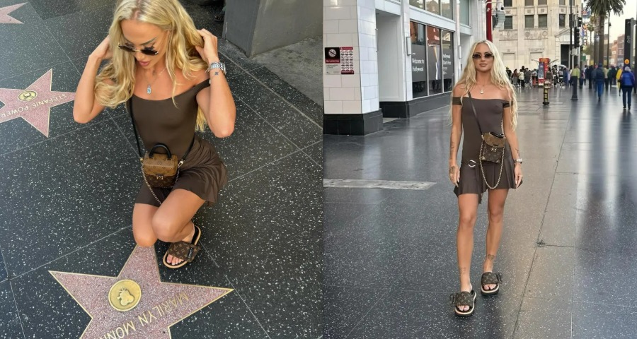 Alisha Lehmann Stuns Fans With Glamorous Hollywood Boulevard Appearance In Los Angeles