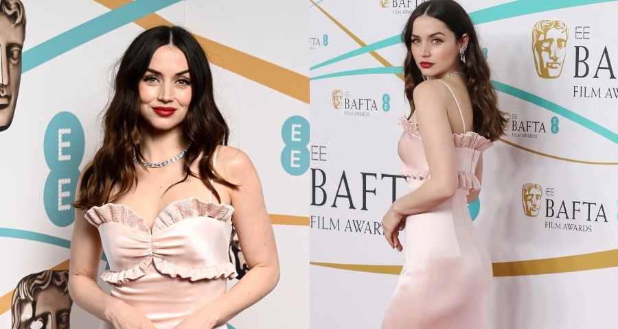 Ana de Armas Turns Heads In Pink Louis Vuitton Gown At 2023 BAFTAs