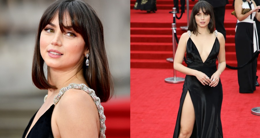 Ana de Armas Stuns In Elegant Black Gown At No Time To Die Premiere