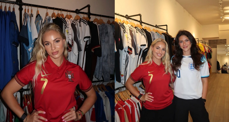 Ana Maria Marković and Brooklyn FC Teammate Leah Scarpelli Show World Cup Spirit in Jersey Photoshoot