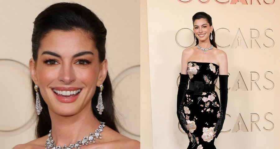 Anne Hathaway Stuns in Floral Valentino Gown at the 2026 Academy Awards