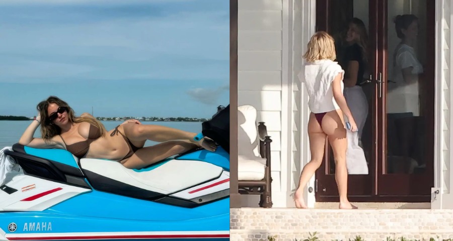Sydney Sweeney Turns Heads in Burgundy Bikini During Florida Keys Getaway